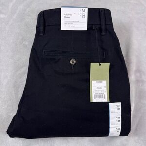 Goodfellow & Co Mens Hennepin Athletic Fit Chino Pants Black 33x32 NWT